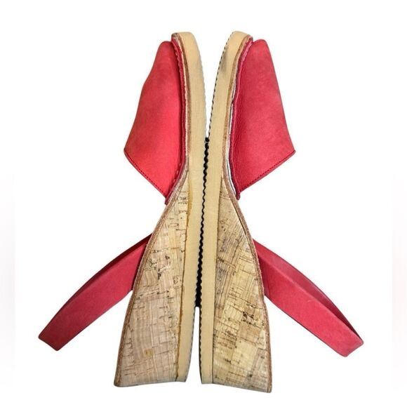 CalaXini Leather Peep Toe Wedge Sandal - Picture 8 of 12